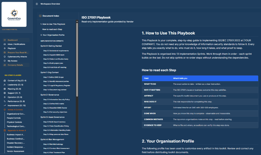 ISO 27001 Playbook