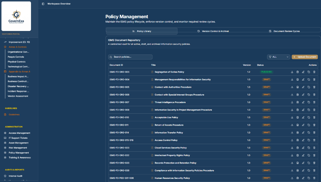 Policy Management